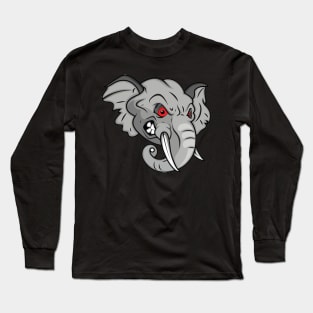 Angry Elephant Long Sleeve T-Shirt